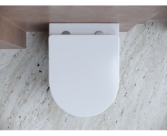 Сет 4 в 1 Ceramicanova унитаз Balearica Rimless инсталляция с кнопкой Round цвет белый CN6000_1001W_1000_, изображение 5