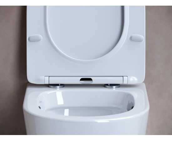 Сет 4 в 1 Ceramicanova унитаз Balearica Rimless инсталляция с кнопкой Round цвет белый CN6000_1001W_1000_, изображение 7