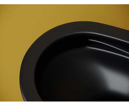 Подвесной унитаз Ceramicanova Vogue безободковый, смыв торнадо CN4008TMB_, изображение 9