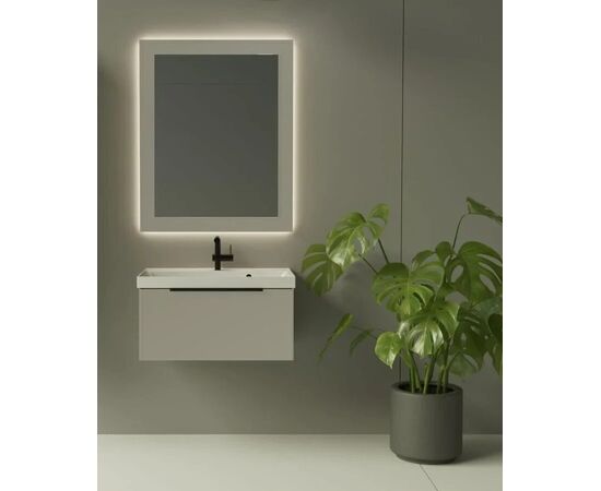 Зеркало с подсветкой La Fenice Cubo Cappuccino 80х60 бежевое_, изображение 2