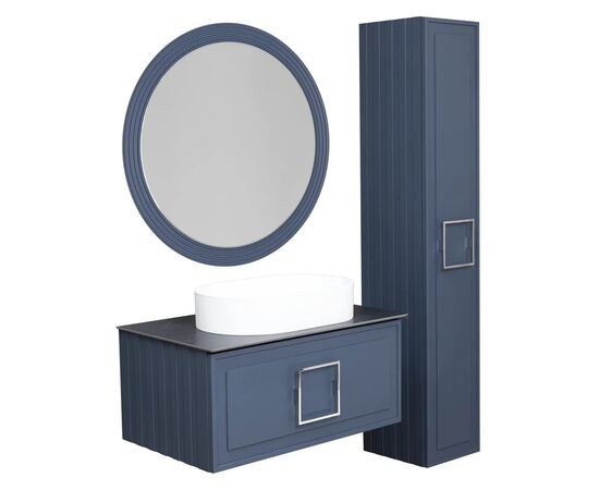 Зеркало с подсветкой La Fenice Terra Blu Grigio 80 синее_, изображение 2