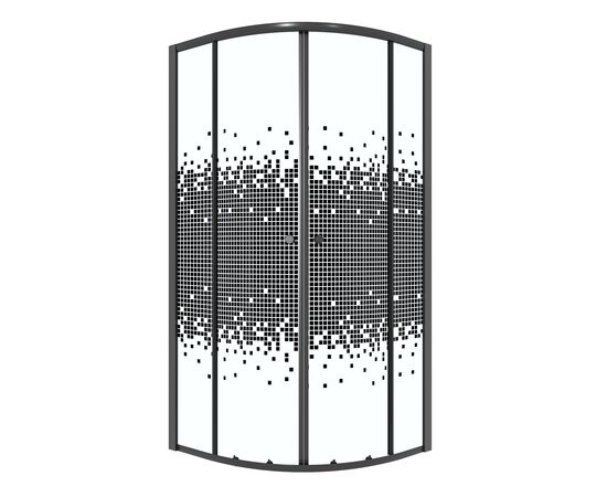 Душевое ограждение Niagara Eco NG-1003-14BLACK 80х80х190 см_, изображение 2