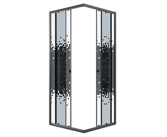 Душевое ограждение Niagara Eco NG-1010-14QBLACK 100х100х190 см_, изображение 2