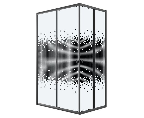 Душевое ограждение Niagara Eco NG-1012-14QBLACK 120х80х190 см_, изображение 2