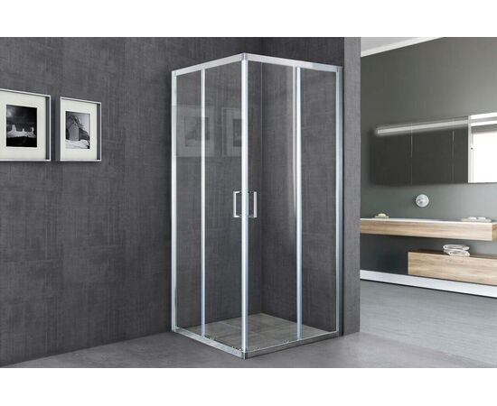 Душевой уголок Royal Bath RB HPD-T-ST 100х100х200 прозрачное стекло_