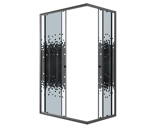 Душевое ограждение Niagara Eco NG-1018-14QBLACK 100х80х190 см_, изображение 2