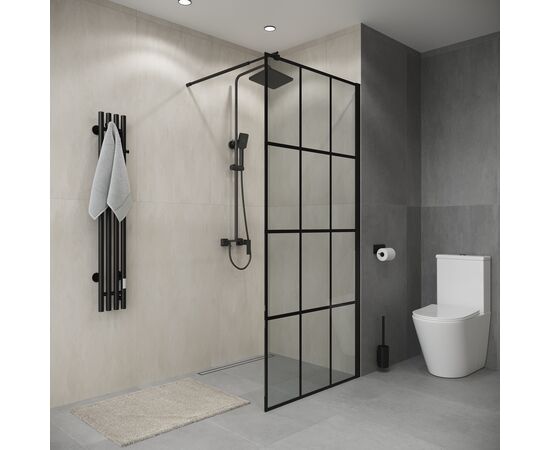 Душевая перегородка Niagara Eco NG-552-90BLACK 90х190 см_, изображение 2