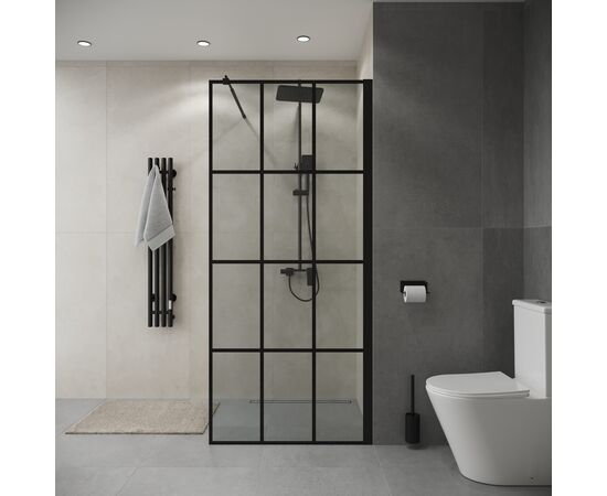 Душевая перегородка Niagara Eco NG-552-90BLACK 90х190 см_, изображение 3