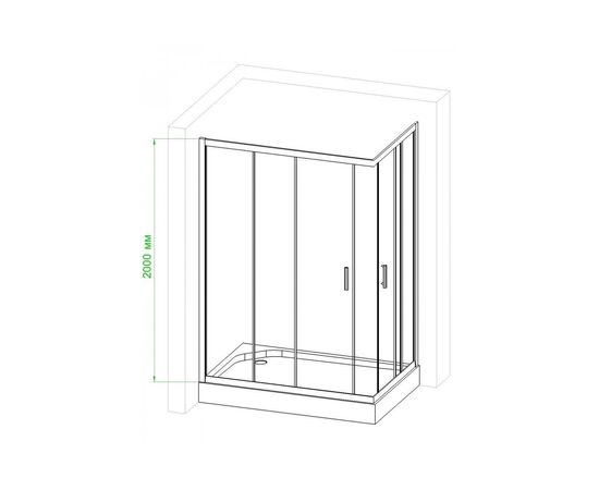 Душевой уголок Royal Bath RB HPD-C-ST 110х80х200 матовое стекло_, изображение 3