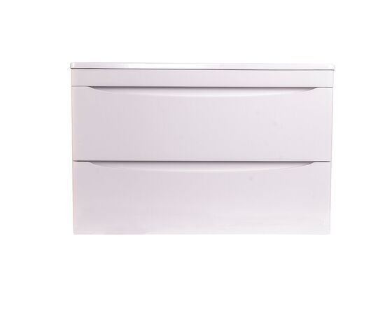Тумба подвесная Style Line Бергамо мини 90 2 ящика Люкс антискрейтч белый PLUS_