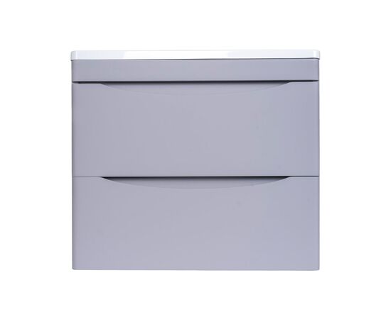 Тумба подвесная Style Line Бергамо мини 60 2 ящика Люкс антискрейтч серый PLUS_