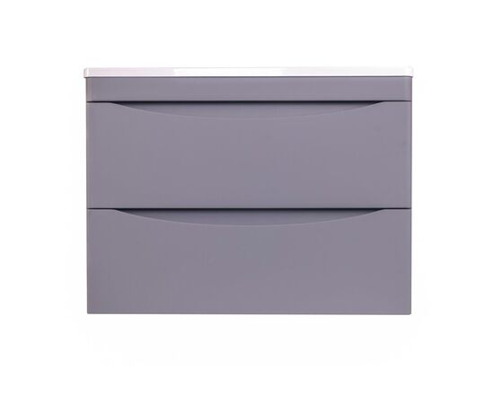 Тумба подвесная Style Line Бергамо мини 70 2 ящика Люкс антискрейтч серый PLUS_
