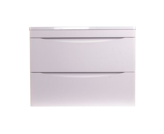 Тумба подвесная Style Line Бергамо мини 70 2 ящика Люкс антискрейтч белый PLUS_