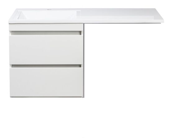 Тумба подвесная Style Line Даллас 150 2 ящика Люкс белая PLUS_