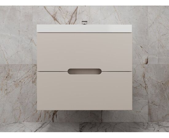 Тумба подвесная Style Line Матис 70 Classic 70 2 ящика КРЕМ ЭМАЛЬ_