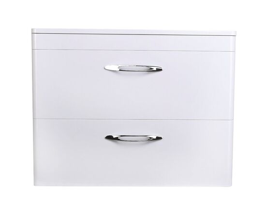 Тумба подвесная Style Line Каре 80 2 ящика Люкс белая PLUS_