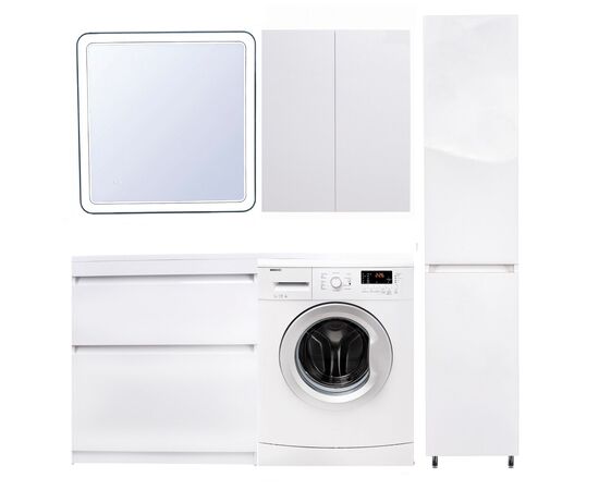Тумба напольная Style Line Даллас 150 2 ящика Люкс белая PLUS_, изображение 9