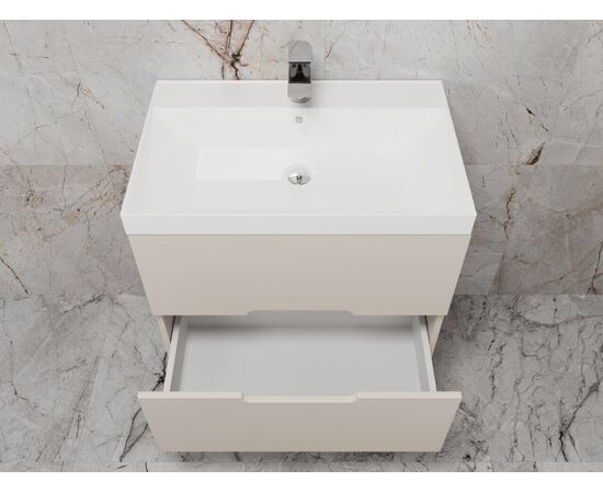 Тумба подвесная Style Line Матис 70 Classic 70 2 ящика КРЕМ ЭМАЛЬ_, изображение 4