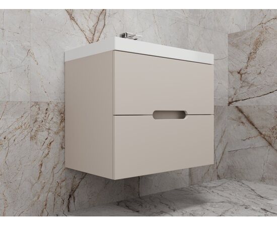Тумба подвесная Style Line Матис 70 Classic 70 2 ящика КРЕМ ЭМАЛЬ_, изображение 2