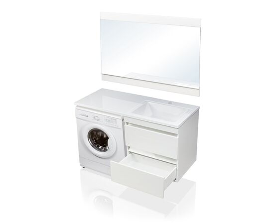 Тумба подвесная Style Line Даллас 150 2 ящика Люкс белая PLUS_, изображение 6
