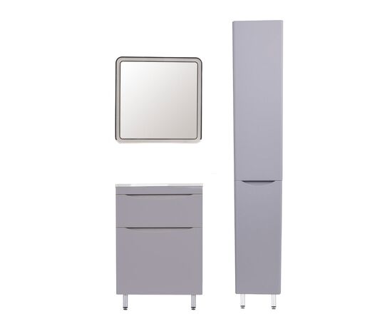 Тумба напольная Style Line Бергамо мини 60 2 ящика Люкс антискрейтч серый PLUS_, изображение 5