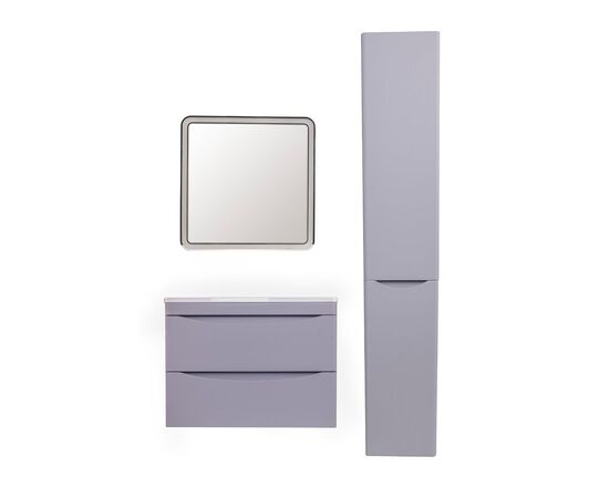 Тумба подвесная Style Line Бергамо мини 70 2 ящика Люкс антискрейтч серый PLUS_, изображение 6