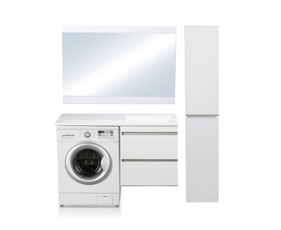 Тумба подвесная Style Line Даллас 150 2 ящика Люкс белая PLUS_, изображение 4