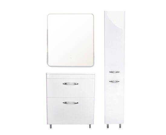 Тумба напольная Style Line Каре 70 2 ящика Люкс белая PLUS_, изображение 7