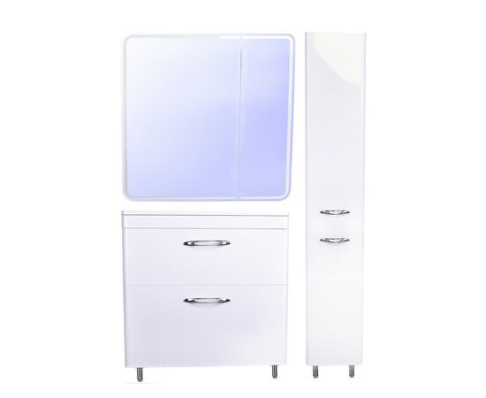Тумба напольная Style Line Каре 80 2 ящика Люкс белая PLUS_, изображение 6