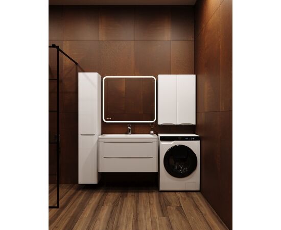Шкаф подвесной Style Line Бергамо мини 600 Люкс антискрейтч белый PLUS_, изображение 3