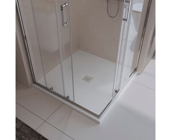 Душевой поддон из искусственного мрамора с сифоном BelBagno UNO TRAY-MR-UNO-A-90-35-W-BO_, изображение 2