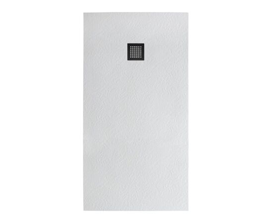 Душевой поддон из искусственного мрамора с сифоном BelBagno UNO TRAY-MR-UNO-AH-160/80-35-W-NO_
