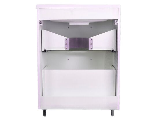 Тумба напольная Style Line Каре 60 2 ящика Люкс белая PLUS_, изображение 4