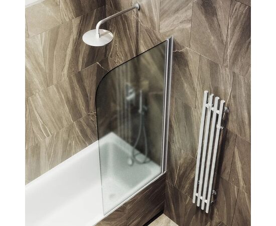 Шторка для ванны поворотная на монопетле Maybah Glass MGV-631-5 700х1400 мм стекло сатин_