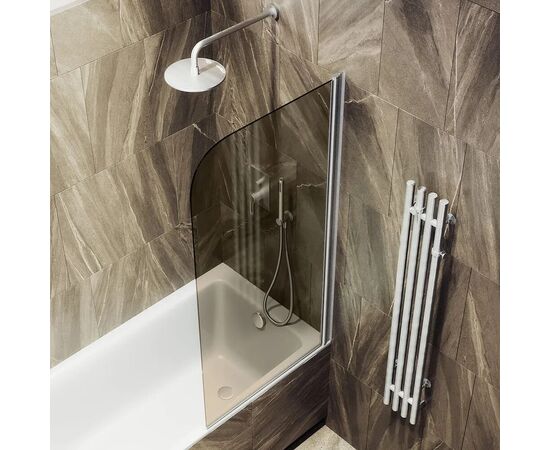 Шторка для ванны поворотная на монопетле Maybah Glass MGV-639-5 900х1400 мм стекло бронза_