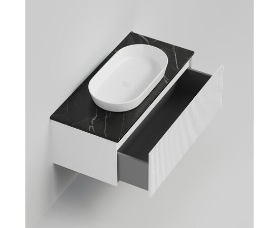 Столешница La Fenice Granite Black Olive Light Lappato Terra 100 см черная_, изображение 3