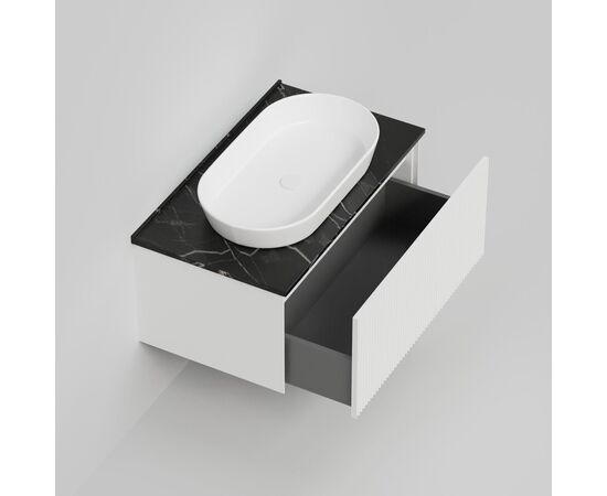 Столешница La Fenice Granite Black Olive Light Lappato Terra 80 см черная_, изображение 3