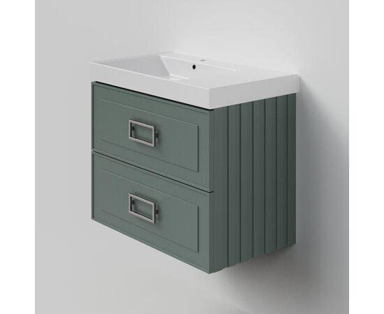 Ручка скоба La Fenice Cubo Cromo хром 80 мм два ящика_, изображение 2