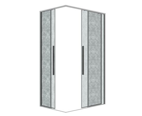 Душевое ограждение Grossman Galaxy 1/2.K33.01.12.10.02-1/2.K33.01.80L.10.02 120х80х195 см_, изображение 2