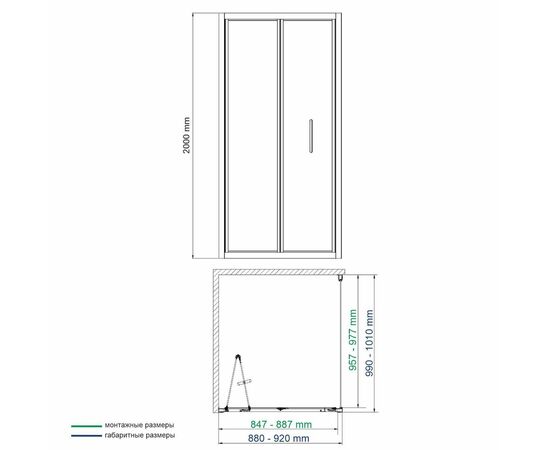 Душевой уголок WasserKraft Weser 78F18_, изображение 3