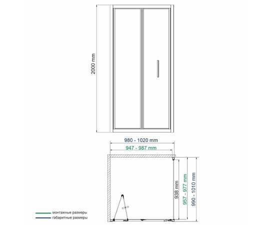 Душевой уголок WasserKraft Weser 78F19_, изображение 3