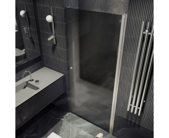 Душевая дверь на монопетле MaybahGlass MGD-1673-5 1980х700 стекло графит матовый 6 мм_, изображение 3