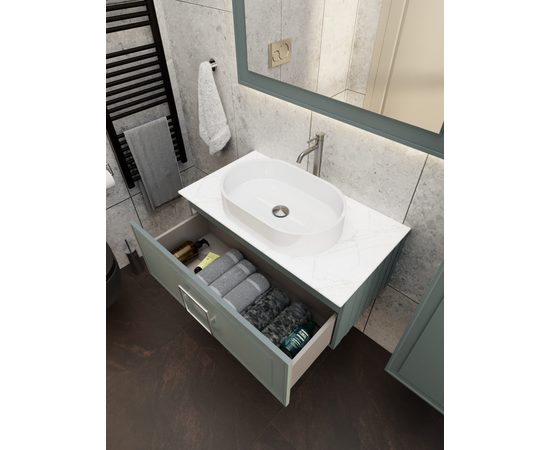 Столешница La Fenice Granite Gray Structural 80 см белая_, изображение 3