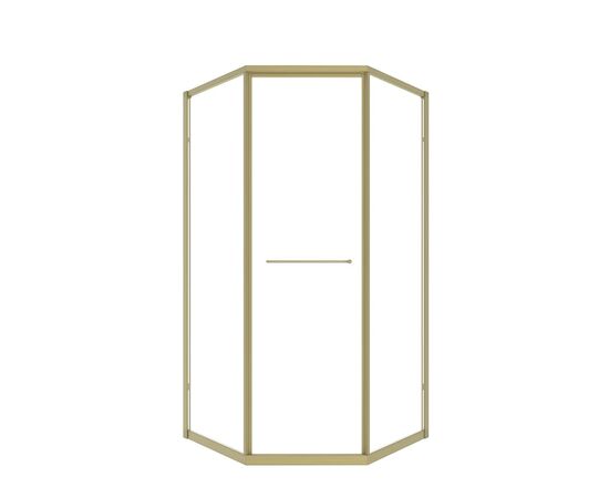 Душевой угол Timo TTSS-100/17C-8L 1000х1000х2000 профиль матовое золото стекло прозрачное 8 мм_