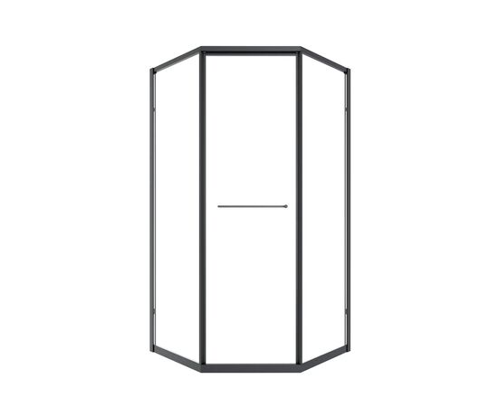 Душевой угол Timo TTSS-100/03C-8L 1000х1000х2000 профиль черный стекло прозрачное 8 мм_