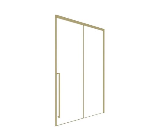 Душевая дверь Timo TDSS-150/17C-8L 1500х2000 профиль матовое золото стекло прозрачное 8 мм_