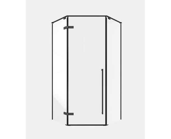Душевой угол Timo TTSSP-90/03C-8 900х900х2000 профиль черный стекло прозрачное 8 мм_