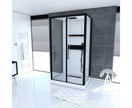 Душевая кабина Acquazzone Viktoria 120SL BLACK_, изображение 5