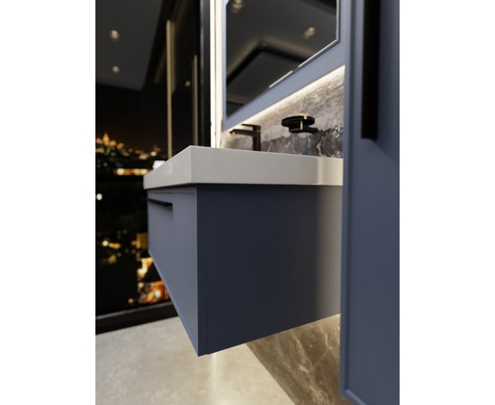 Тумба под раковину La Fenice Elba Blu Grigio синяя 80_, изображение 8