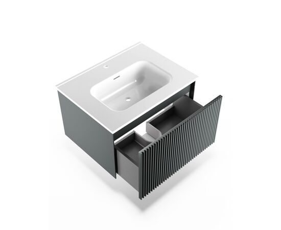 Тумба под раковину La Fenice TERRA Grigio серо-зеленая 60_, изображение 3